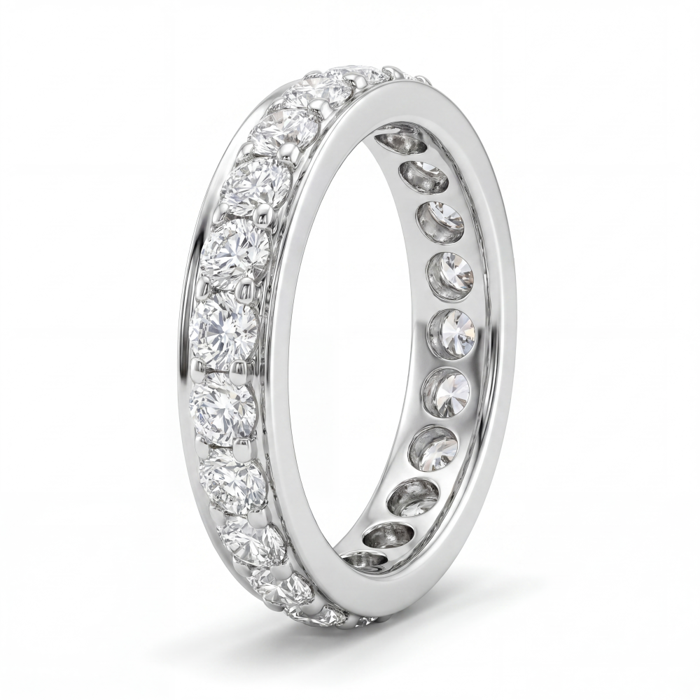 18K White Gold Infinity Éclat Eternity Band