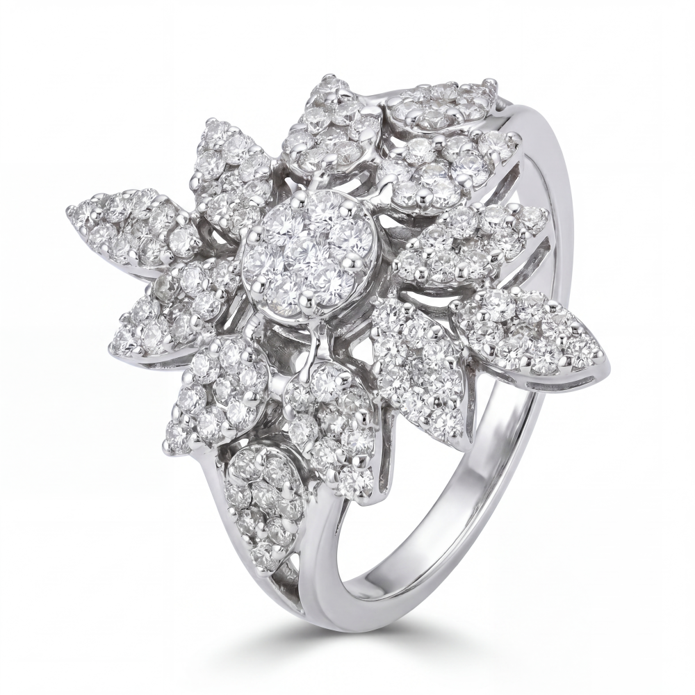 Celestial Blossom Diamond Ring
