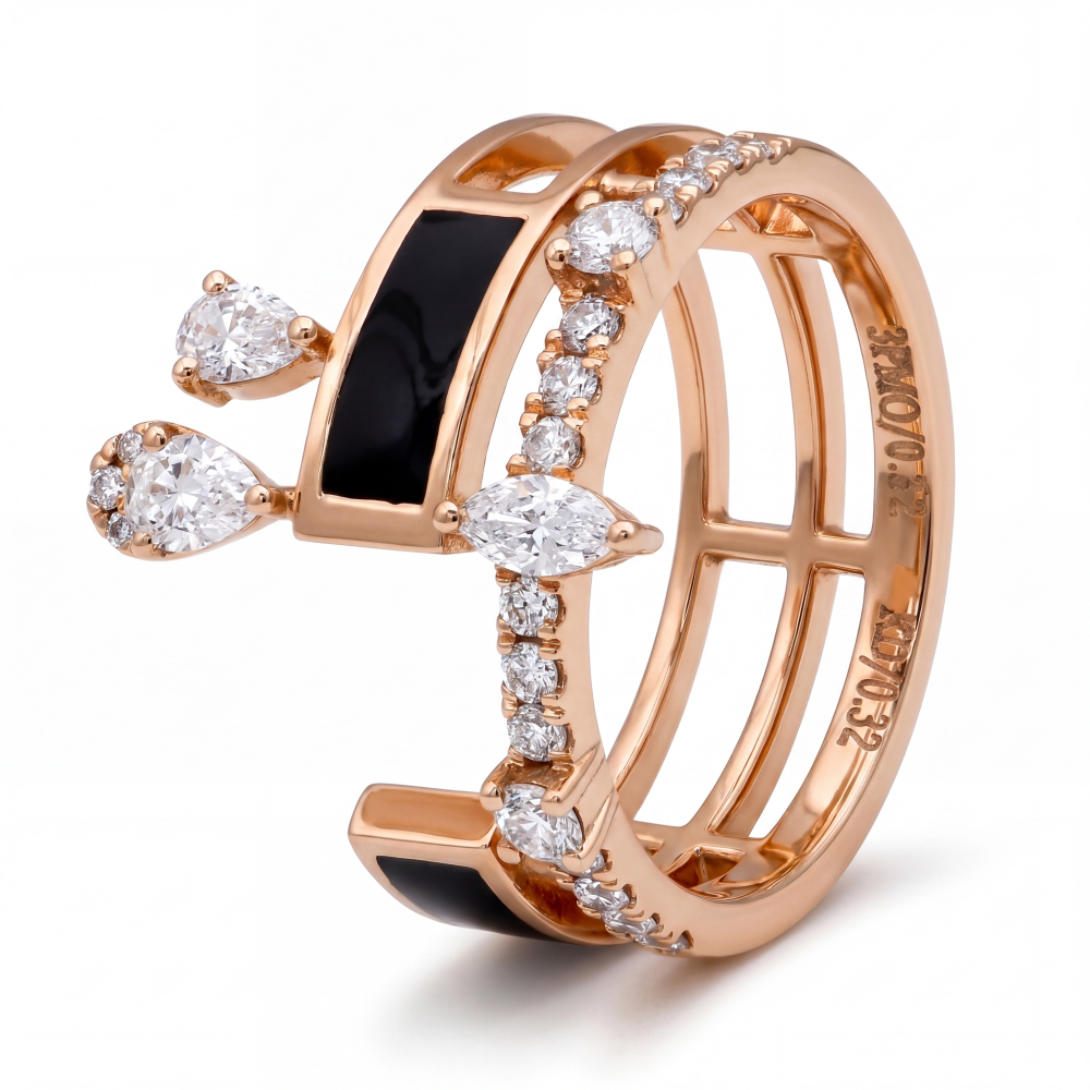 Noir Elegance Diamond Ring